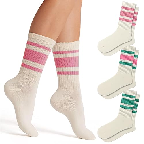 Striped Retro Crew Socks