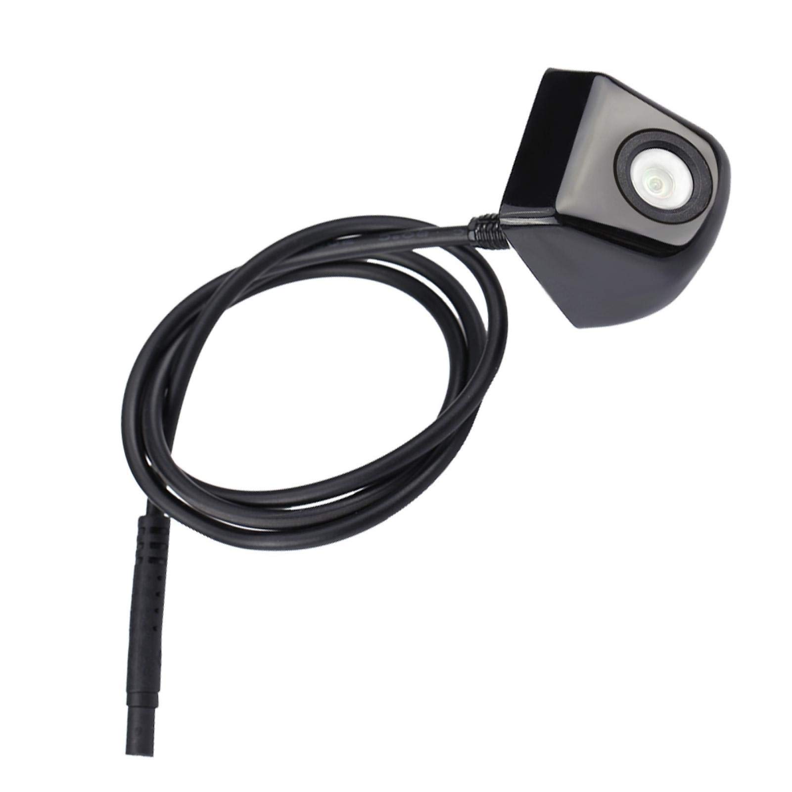 Telecamera di Backup IP67 170 Gradi Telecamera per retromarcia per autoveicoli grandangolari Impermeabile Parcheggio Visione CCD Universale per Tutte Le Auto 12V DC(Bianco)