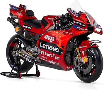 Bburago 1/18 Scale 36396 - Ducati Desmosedici GP23 Motorcycle Moto GP - #1 F. Bagnaia