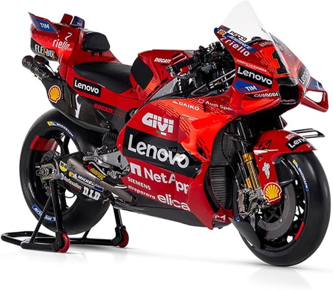 MotoGP 26 Announced for April with New Physics 10 61aUaFX8bSL. AC SX679 Bburago 1/18 Scale 36396 - Ducati Desmosedici GP23 Motorcycle Moto GP - #1 F. Bagnaia