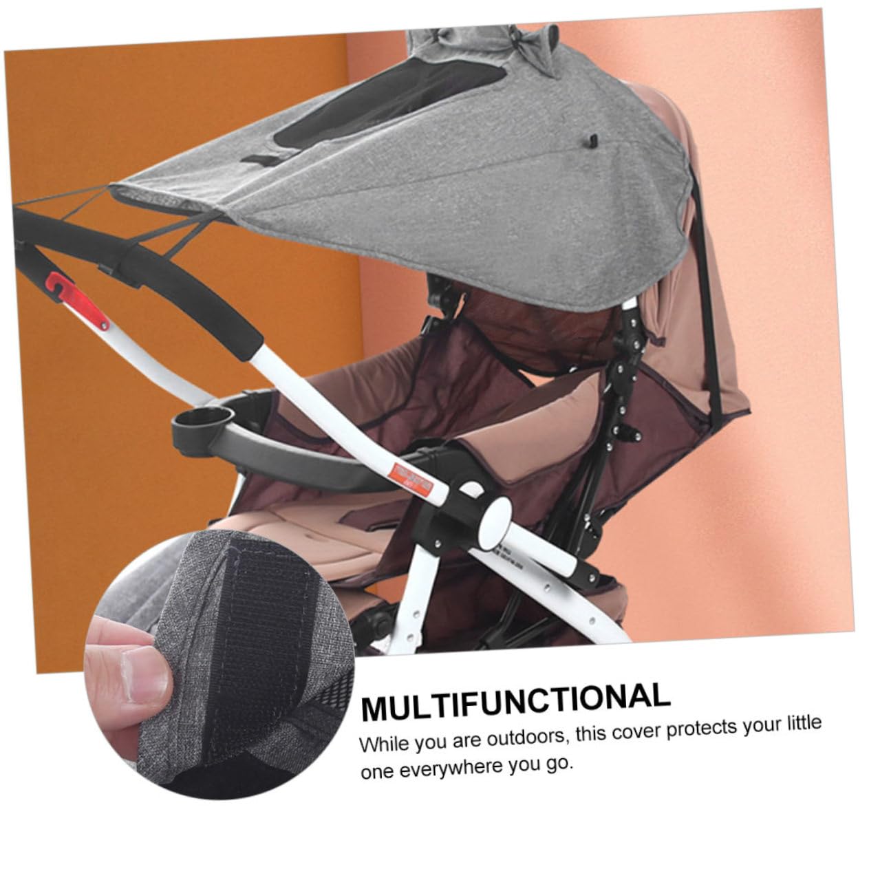 Wakauto Lightweight Stroller Parasol Stroller Cover Sun Shade Accessory for Travel