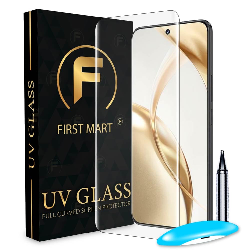 FIRST MART Tempered Glass for Honor 200 5G with Edge to Edge Full Screen Coverage and Easy UV Glue Installation Kit, Pack of 1 (B0DCG38JV5) Amazon Price History, Amazon Price Tracker