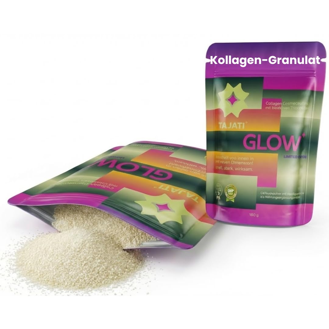 Colágeno Glow Beauty – efecto antienvejecimiento visible después de 6 semanas por 800 péptidos Dalton clínicamente probados de COLLinstant® LMW – complejo de colágeno en dosis altas para