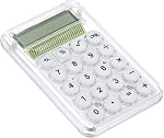 PATIKIL Desktop Calculator, Large 8 Digit LCD Display Mini Pocket Portable Desk Calculator Standard Function for Home Office Style 1, Pink
