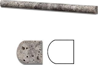 Silver/Grey Travertine HONED 3/4