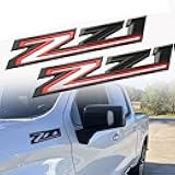 2PCS Black & Red 2019-2023 Silverado Z71 Emblem Badge 84632695 OEM Nameplate