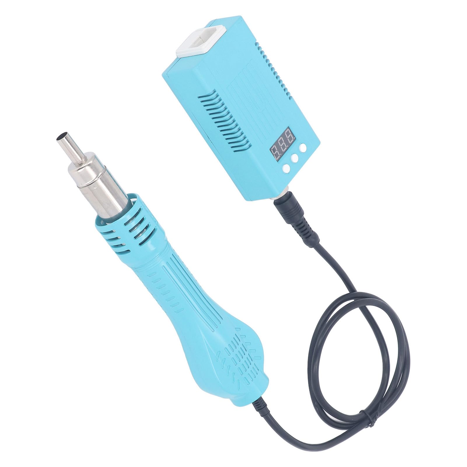 Cyfrowa Opalarka, Wyświetlacz LCD 3mph-10mph Cyfrowa Opalarka 700W Bezgłośny Ceramiczny rdzeń Grzejny do Naprawy Elektroniki (Wtyczka UE 220 V)