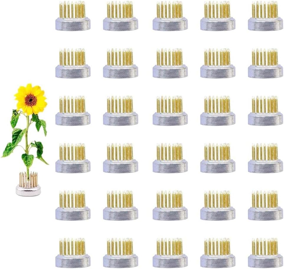 Mini Kenzan Pin Frog 23mm/0.9inch Diameter Floral Ikebana Flower Arranger Holder for Small Vase (20Pcs)