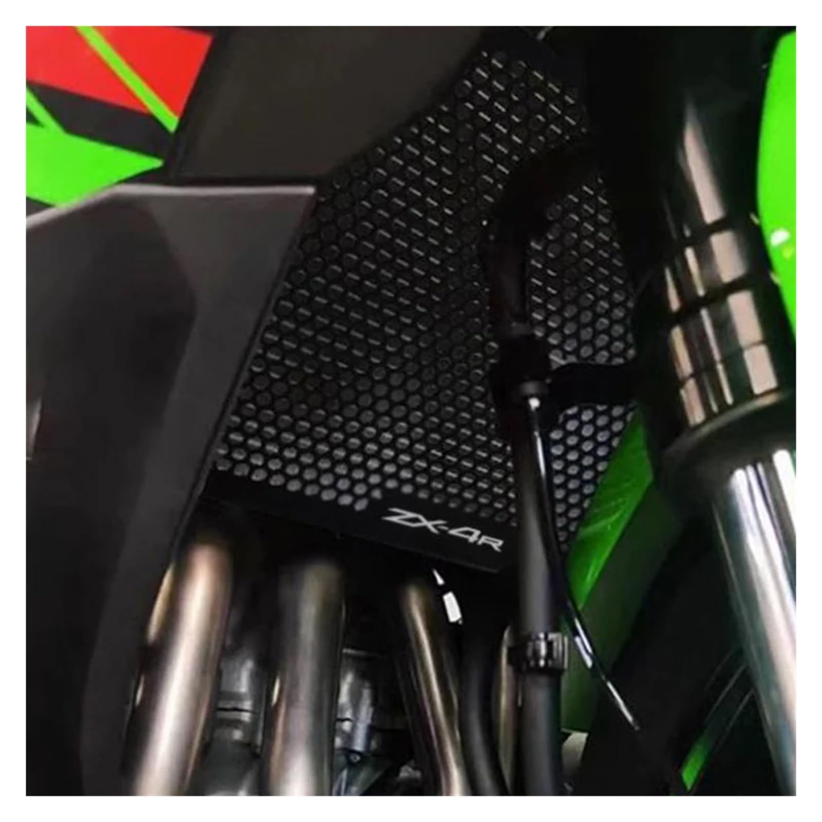 Motorrad kühlerschutzgitter Kompatibel Mit Kawasaki ninja ZX 4R/4RR SE 2023 2024 Motorrad-Kühlergrill(ZX-4R Mark)