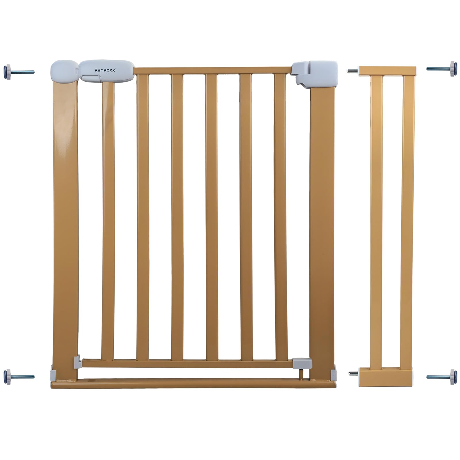 Absperrgitter Treppenschutzgitter beige für 89-99cm Durchgang 77cm Hoch