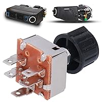 Vista 3 de Interruptor de control del calentador Aire acondicionado de CA rotativo Interruptor de ventilador de 4 velocidades M2 106 Interruptores de soplador