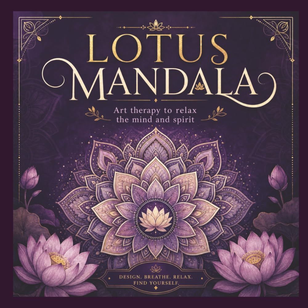 LOTUS MANDALA: Art Therapy to relax the mind and spirit