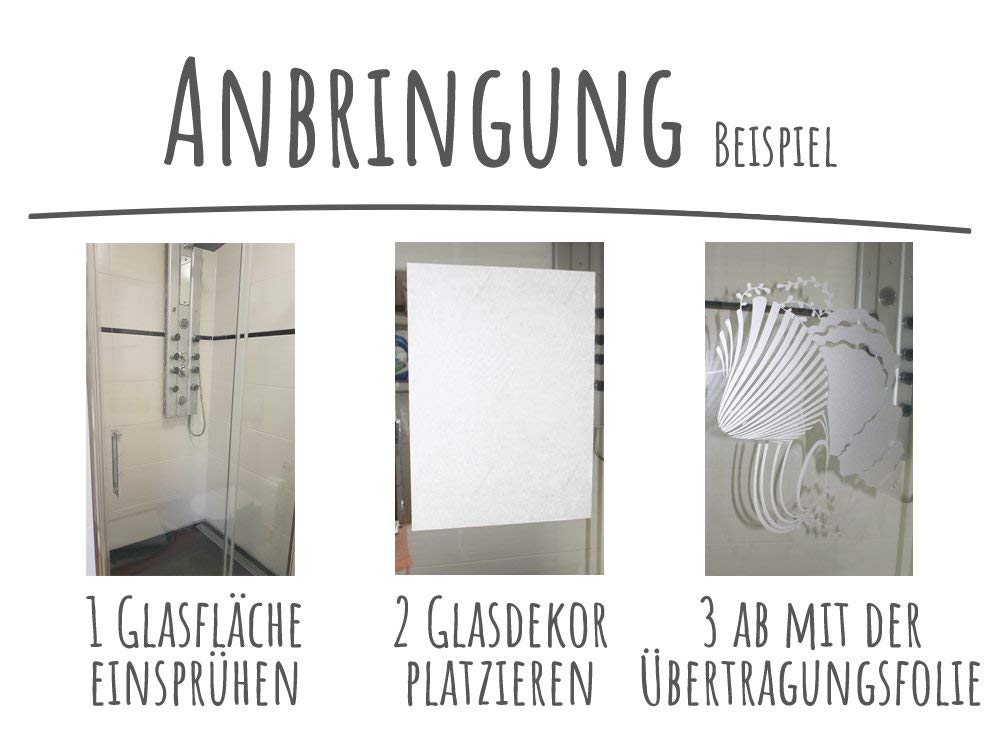 GRAZDesign Glastür Aufkleber Flur Eingang Willkommen Spruch, Fensteraufkleber Glas, Fenster Fenstertattoo - 151x57cm / Silbergrau