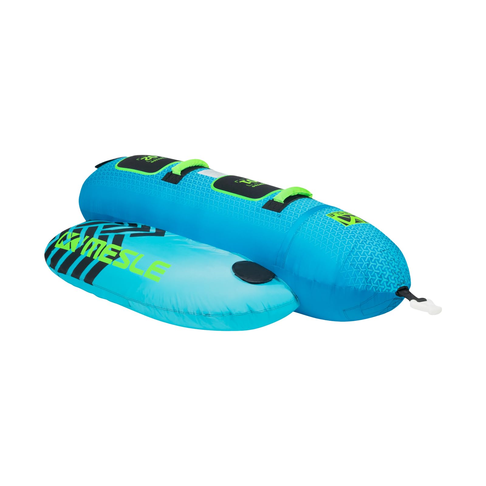 MESLE Tube Torpedo 2, 3, 4 personnes, Towable Banana Bateau gonflable en nylon 840 D pour enfants et adultes Sport nautique Fun-Tube, Bateau banane, Patins à eau avec kit de réparation