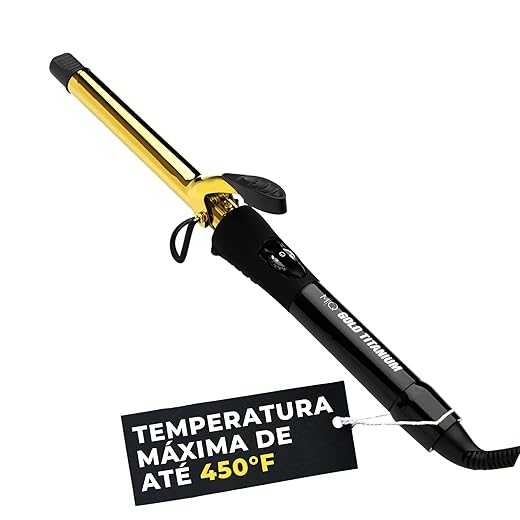 MQ Professional - Modelador de Cachos Profissional Gold Titanium - 25mm - Bivolt