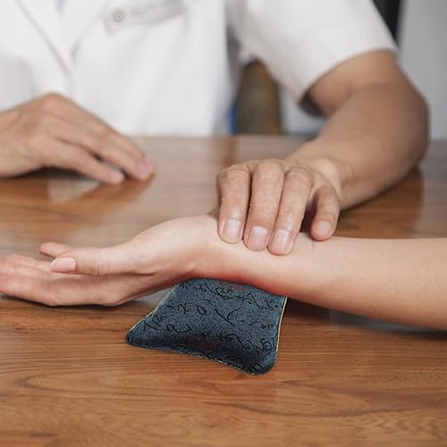 Miniatura 3 de ARTIBETTER 2 cojines de pulso de algodón de pulso para almohadas de diagnóstico de medicina tradicional china de hospitales (azul)