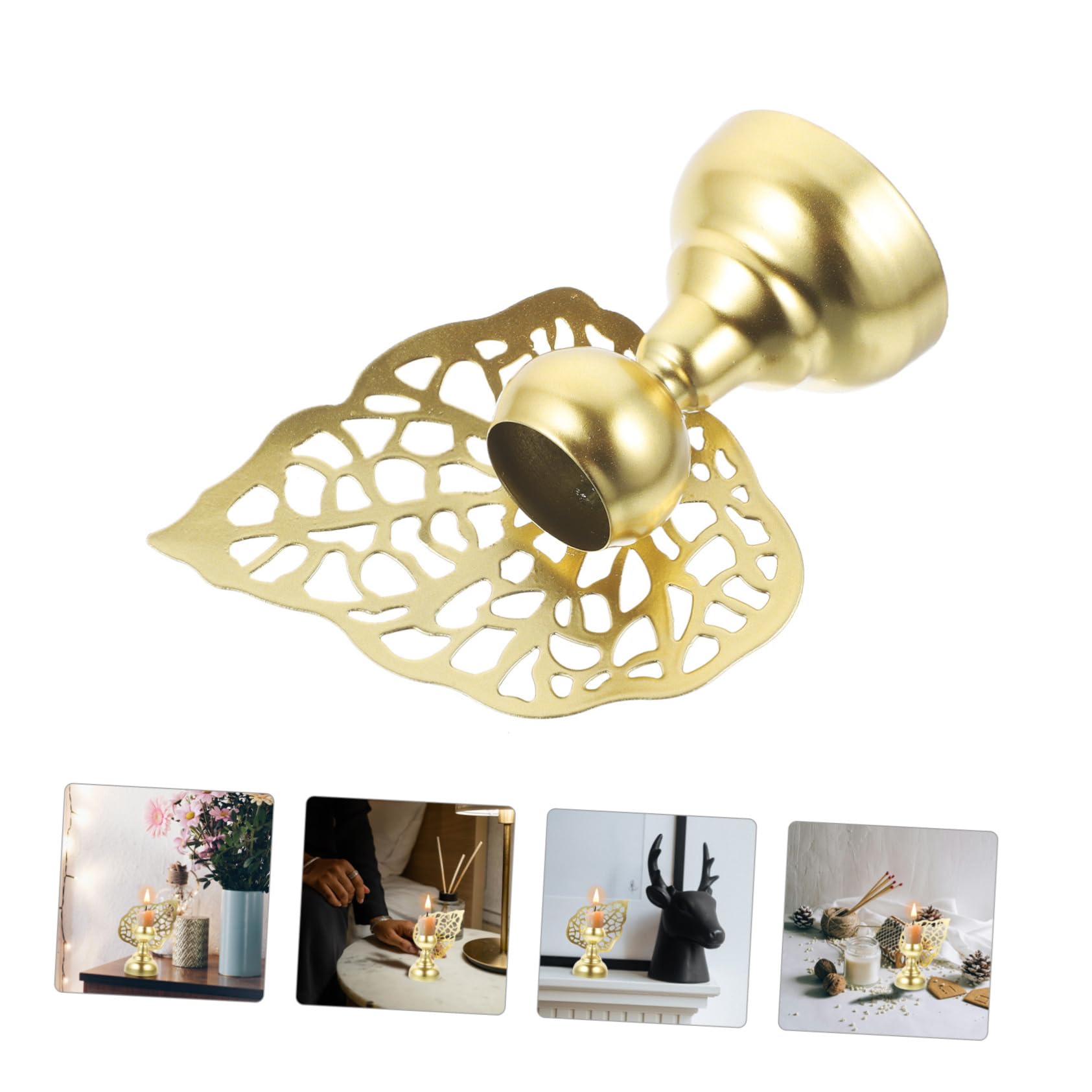 RORPOIR Butterfly Candle Holder Retro Taper Candle Holder European Style Candle Stand Candle Holder for Decoration Creative Candleholder Christmas Candle Holder Decorate Desktop Iron