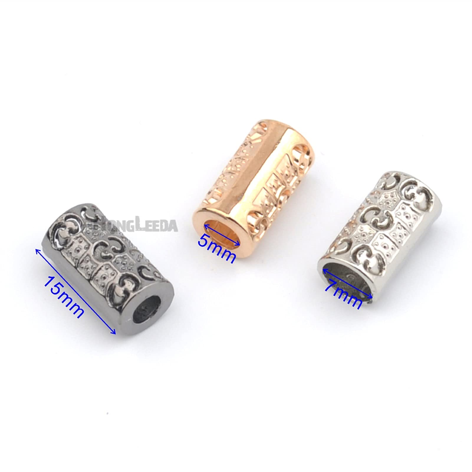Cierre de Cordón, Cerradura de Cordón 150 unids/lote Metal Zinc Aleey Bell Tappers Tappers Temporados Termina Lock Nickle Negro Oro Para Cordón Bungee de 5mm(450pcs with dhl)