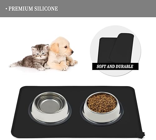 Miniatura 176 de Reopet Silicone Dog Cat Bowl Mat Non-Stick Food Pad Water Cushion Waterproof