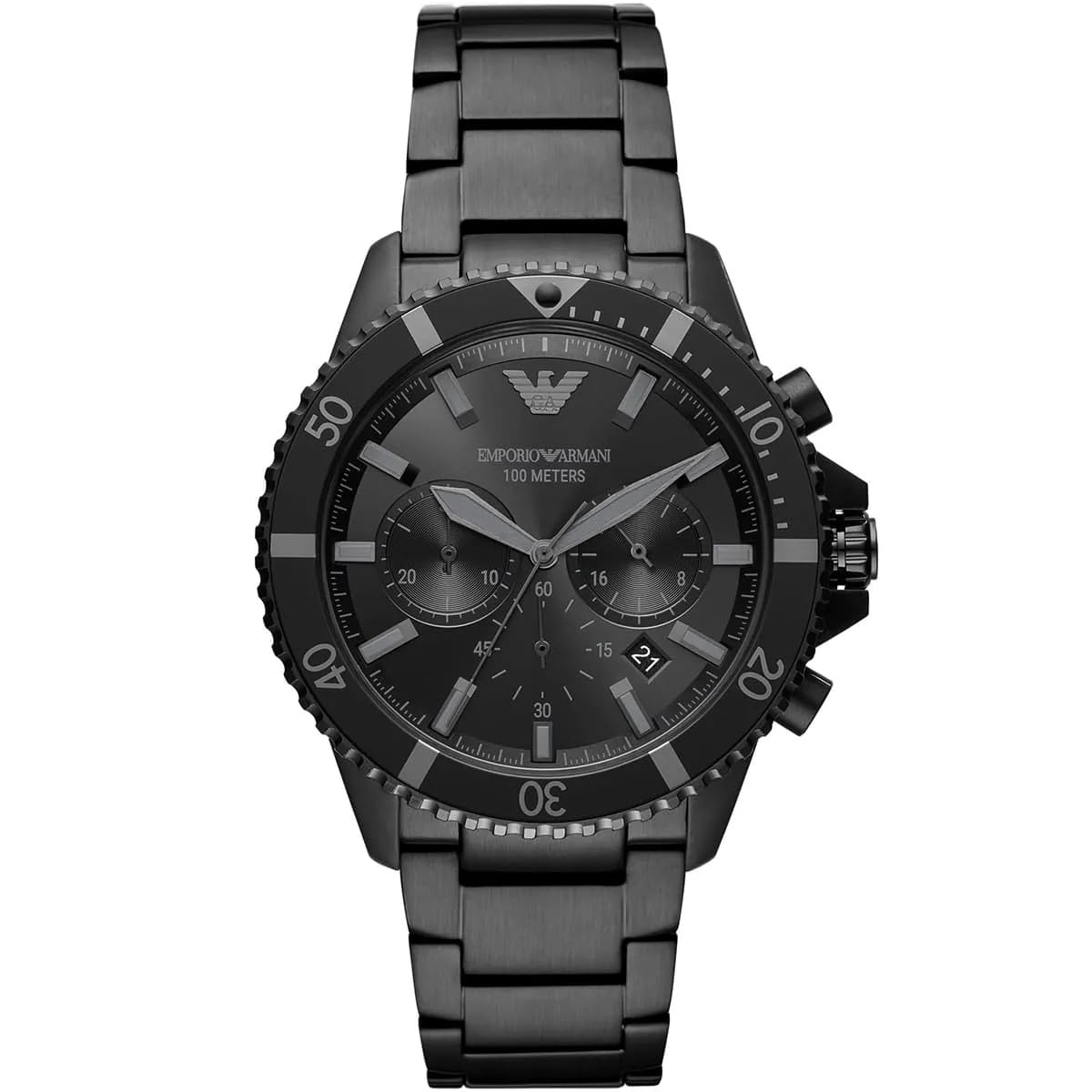 Emporio Armani Diver Chronograph Quartz Stainless Steel Strap Black Dial MenS Watch AR11363 (B0DH52R1CQ) Amazon Price History, Amazon Price Tracker