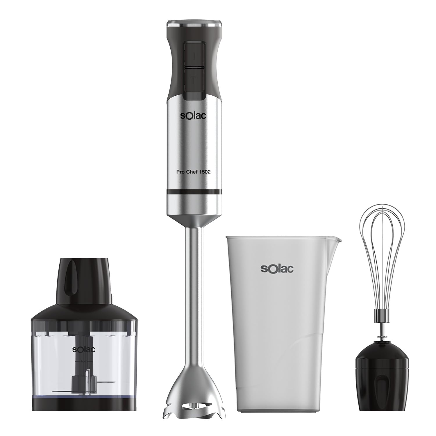 Solac - Batidora de mano 1500W PRO 3 accesorios