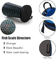 Scaun de camping pliabil și reglabil FIEMACH, generația a doua, pentru pescuit, camping, drumeții, trekking, utilizare în interior, negru, capacitate maximă 180 kg (397 lb) 4