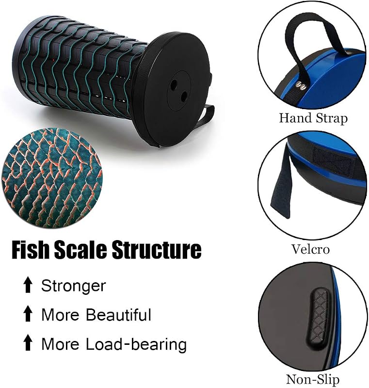Scaun de camping pliabil și reglabil FIEMACH, generația a doua, pentru pescuit, camping, drumeții, trekking, utilizare în interior, negru, capacitate maximă 180 kg (397 lb)