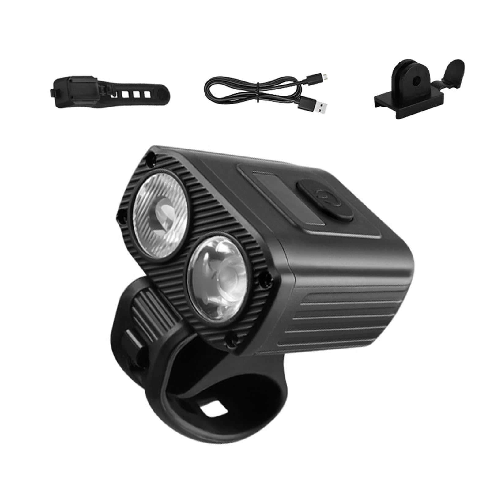 自転車フロントランプサイクリングヘッドランプヘッドライト充電式バイクフロント自転車ハンドルバー懐中電灯ナイトライド