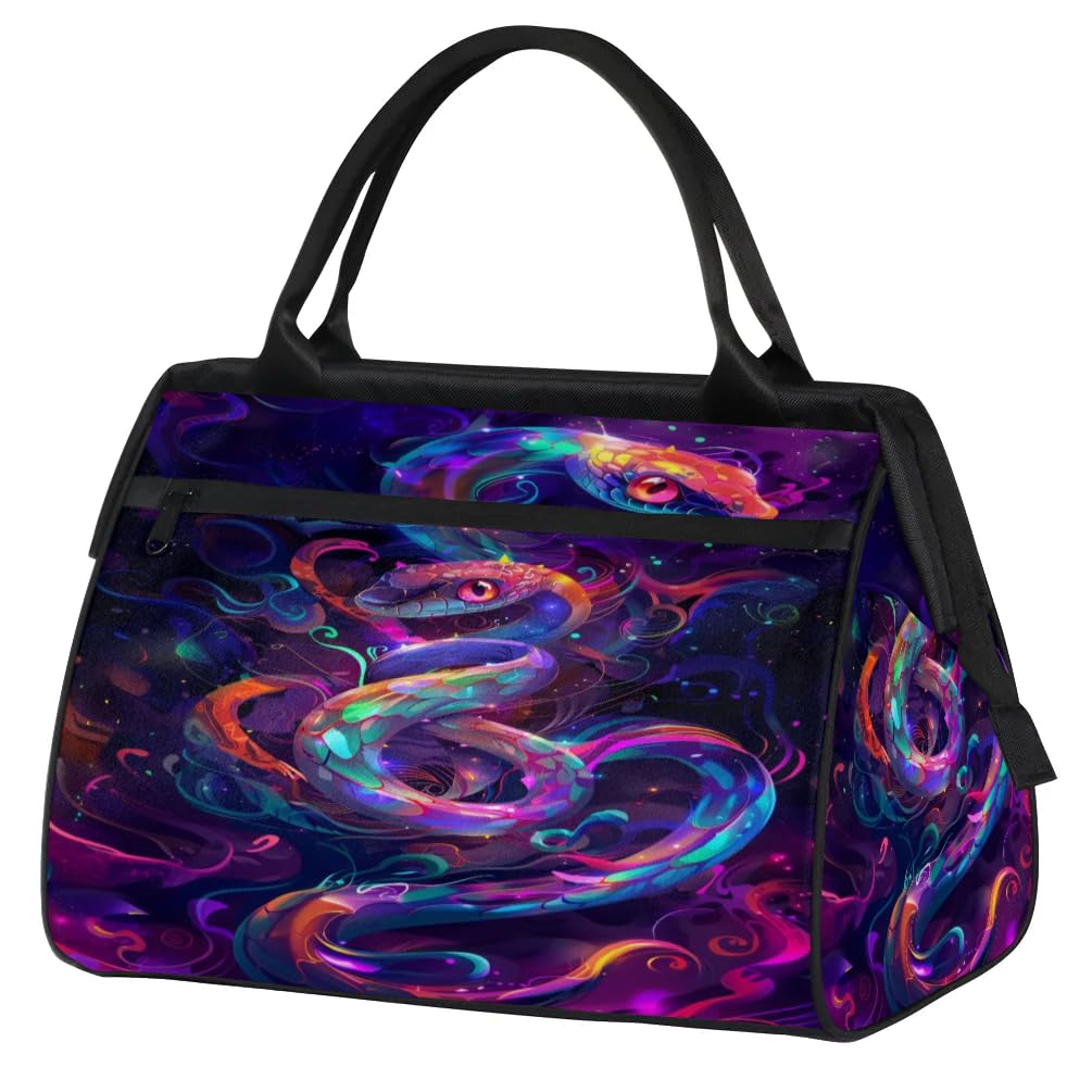 Bolsa de deporte para yoga y gimnasio con estampado de serpiente 8