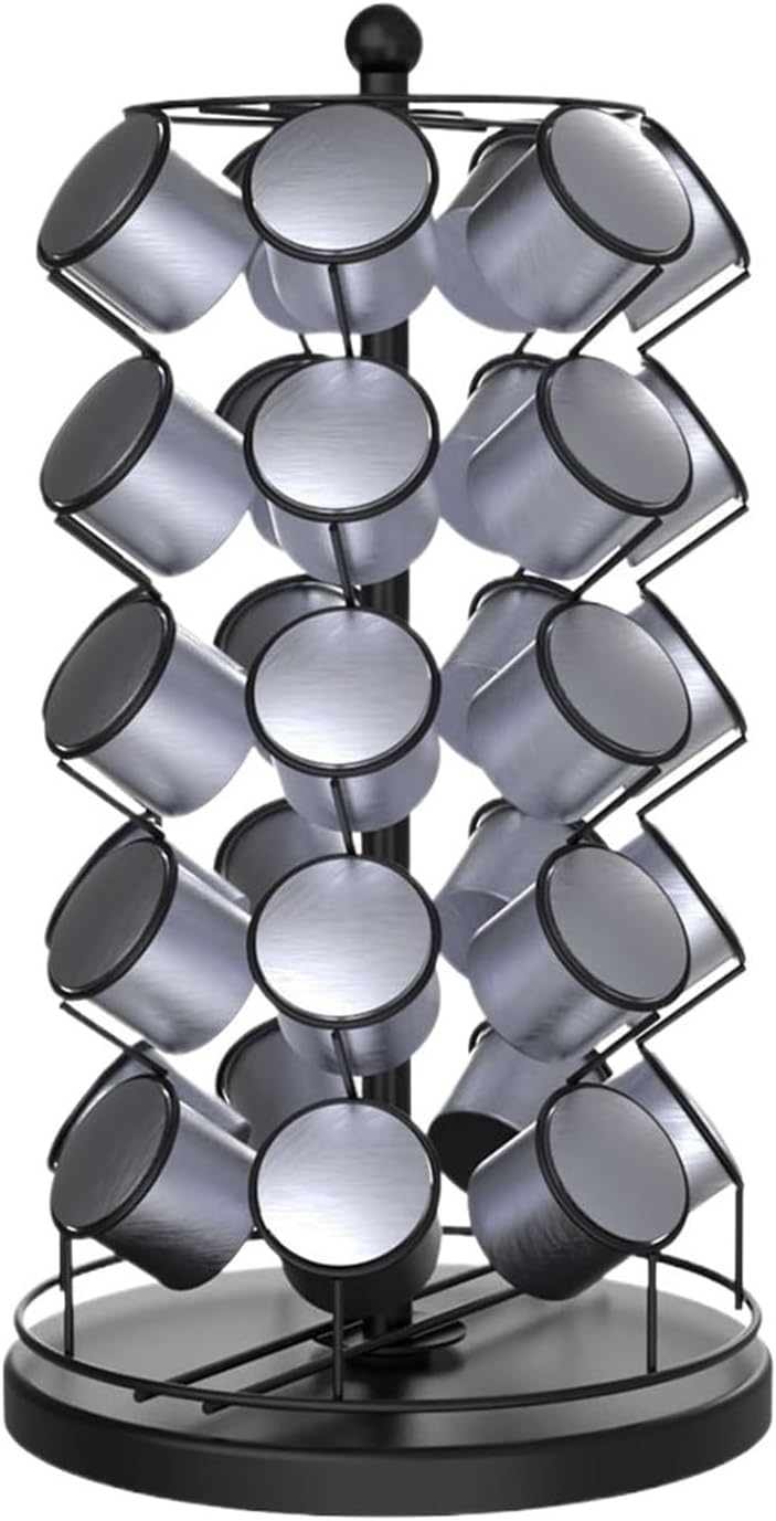 Floor Standing Coffee Capsules And Pods Storage Metal Heavy Duty Powder Coated 25 Holders