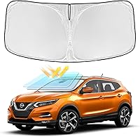 Vista 161 de Parasol de 4 capas para parabrisas, ajuste personalizado, tela 240T, parasol retráctil que bloquea los rayos ultravioletas, accesorios para automóvil