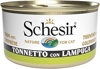 Schesir Cat Jelly Tuna with Gold Mackerel, Wet Cat Food in Jelly, 24 Tins x 85g product image