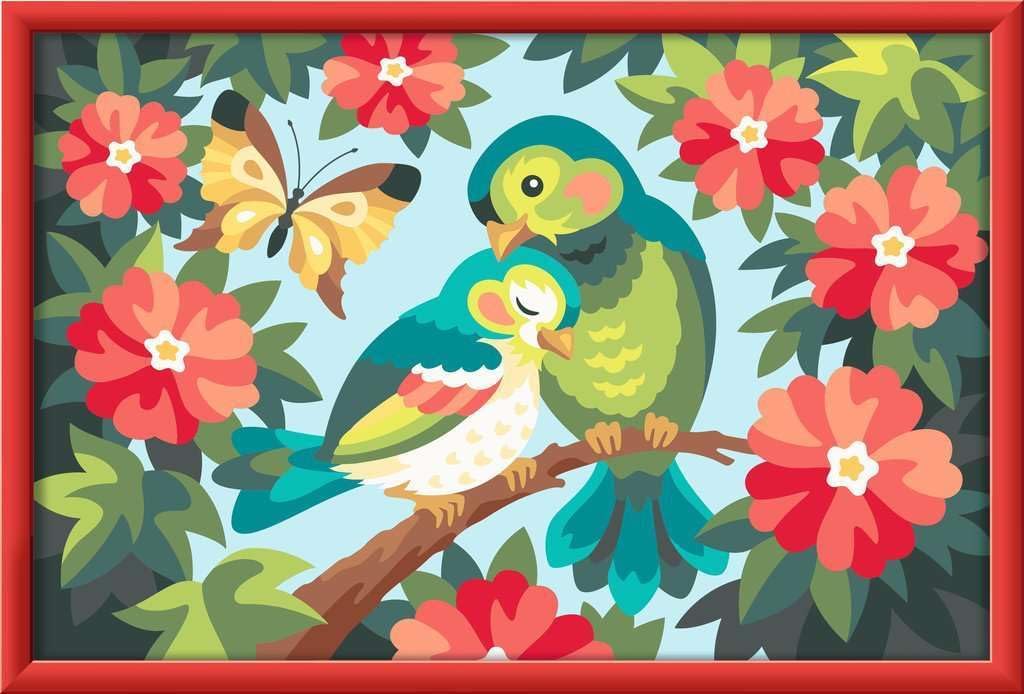 Ravensburger CreArt 12023134 Painting by Numbers for Children from 9 Years Colourful Birds
