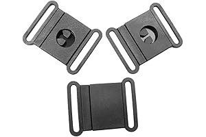 CooBigo 100 Pack: Black Plastic Break Away Lanyard Clasp