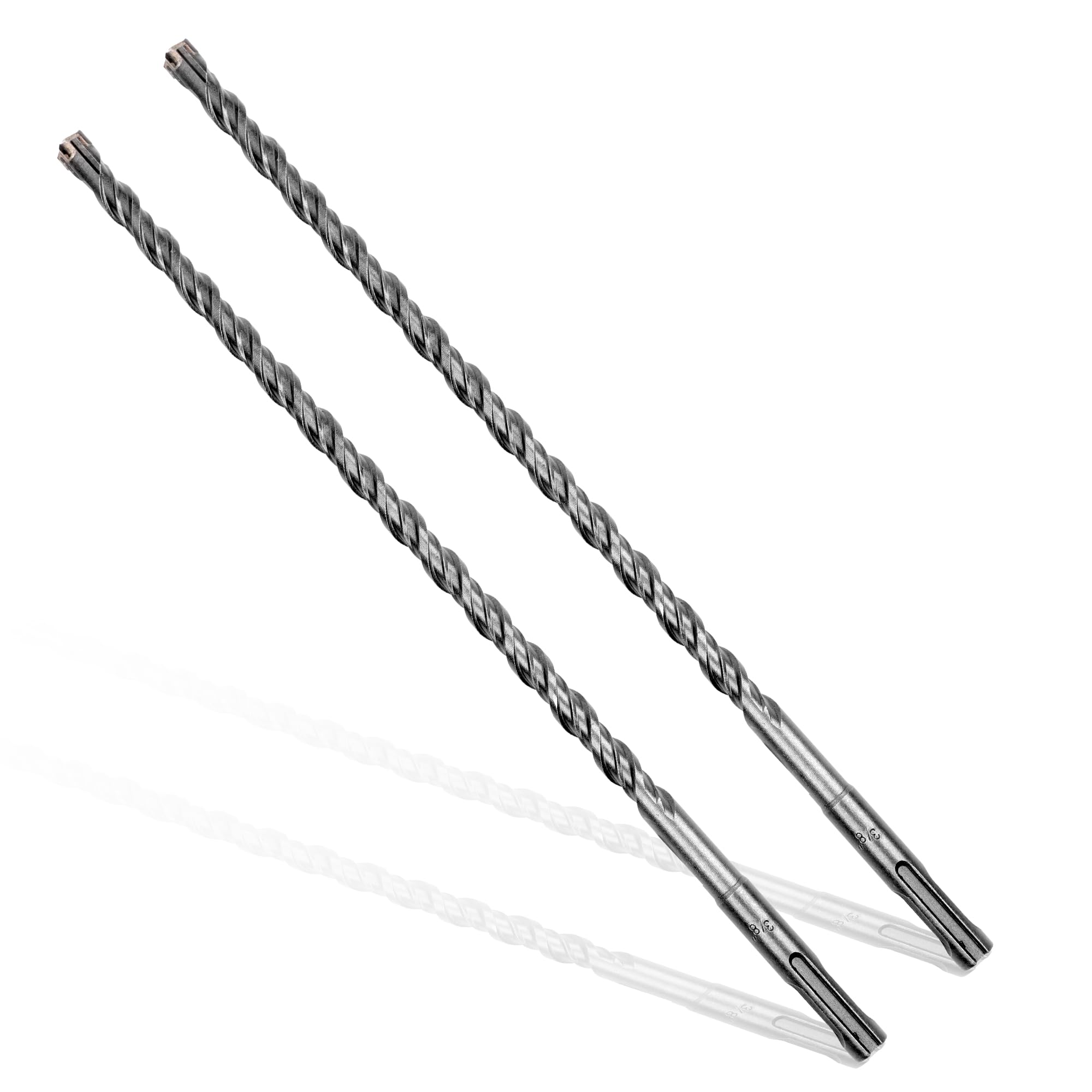 Photo 1 of ***STOCK PHOTO FOR REFERENCE ONLY***Becollo 3/8x12 SDS-Plus Rotary Hammer Drill Bit, Carbide Tip 4-Cutter for Brick,Stone & Concrete
