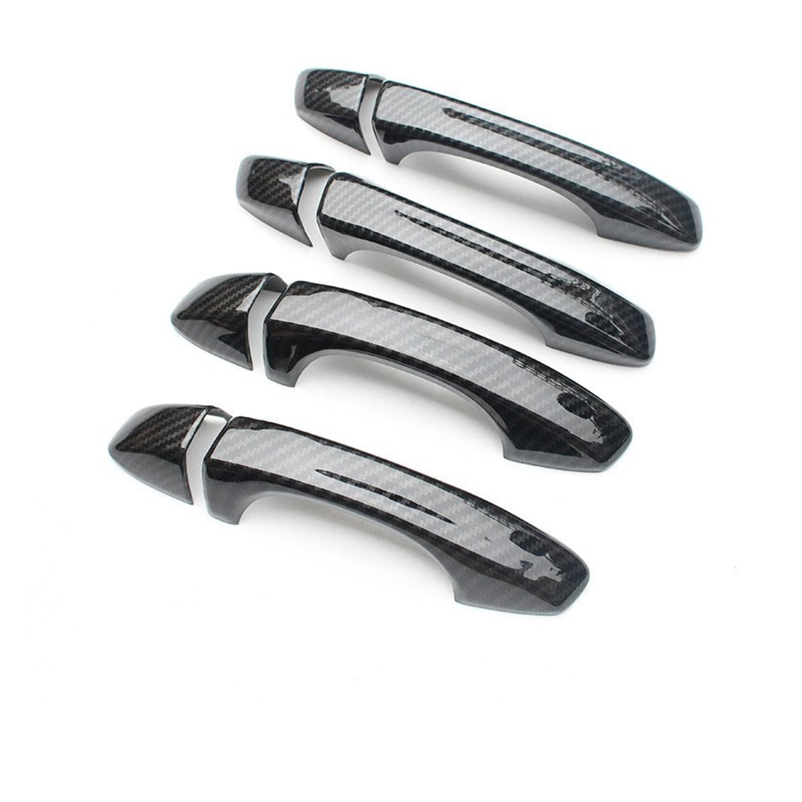 Trxjjvm for VW for Golf 7 for MK7 2013-2018 Carbon Pattern Chrome Car Door Handle Cover Trim Sticker Accessories car Exterior Door Handle(Carbon Fiber)
