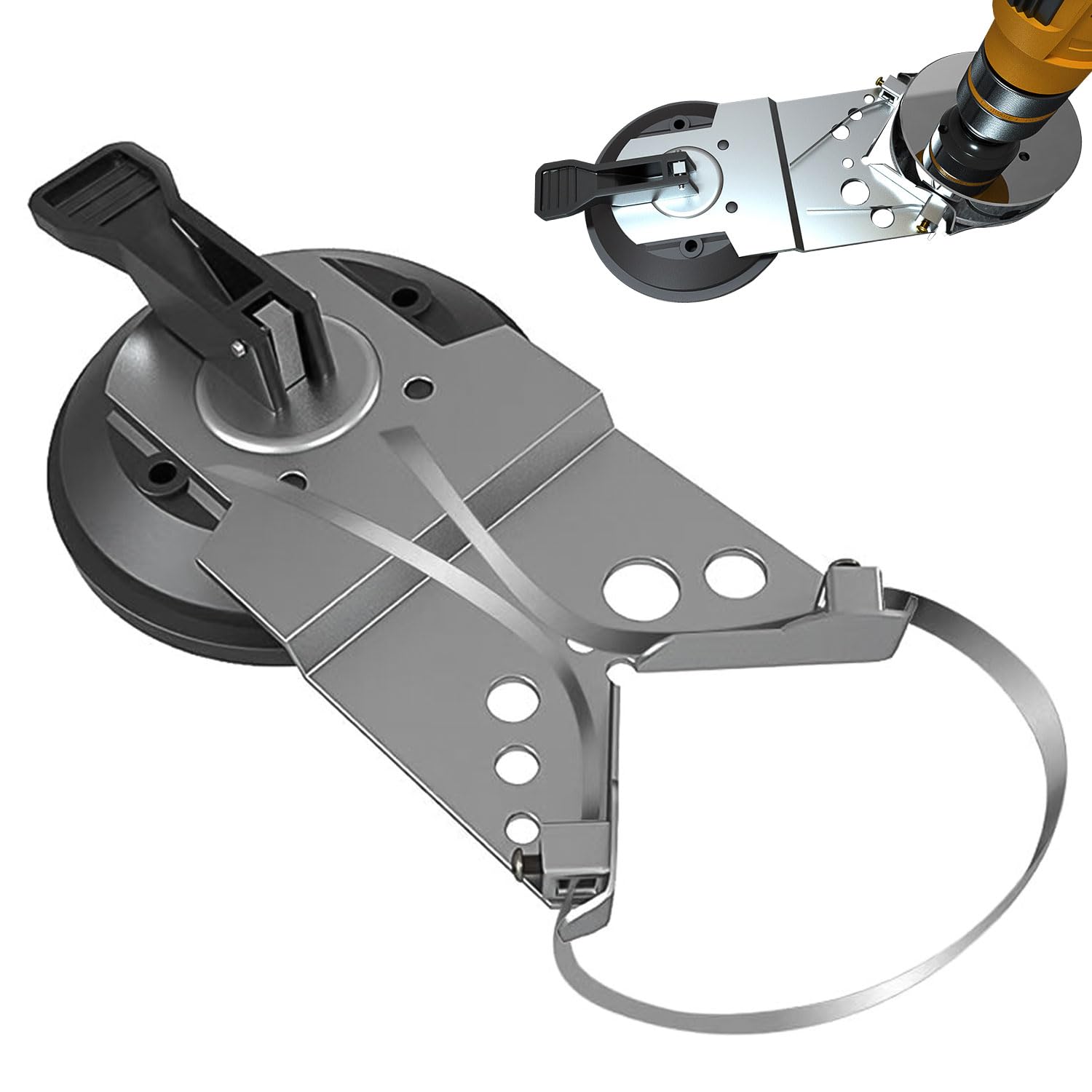 Posizionatore Perforazione Piastrelle Ceramica Striscia Fissaggio Acciaio Inossidabile Punte Trapano 6-150mm Vetro