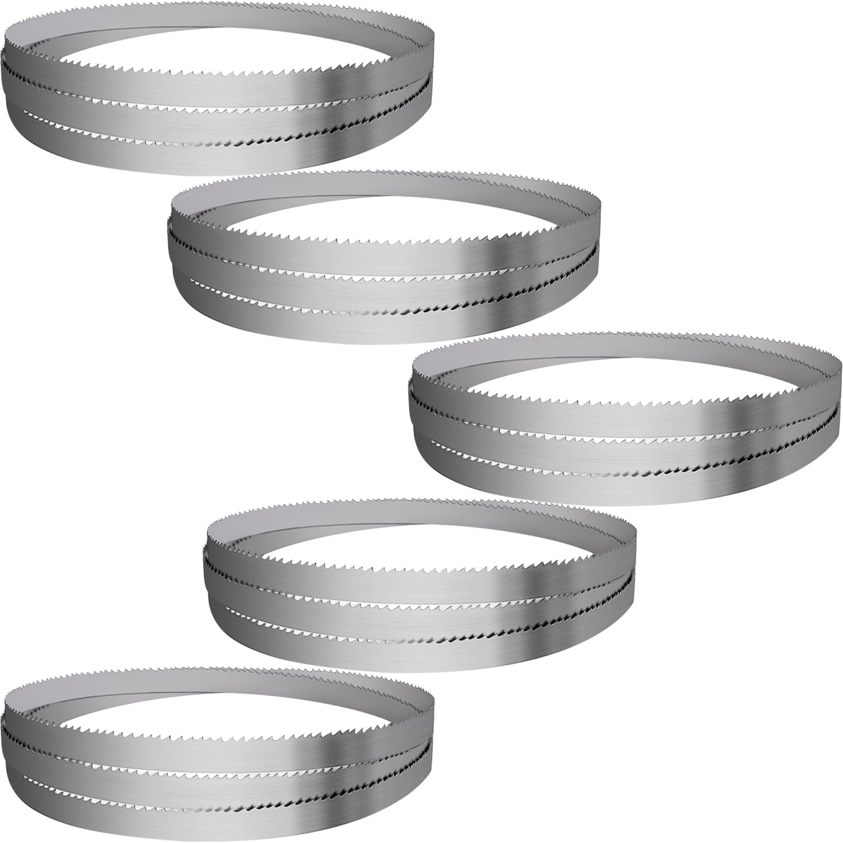 144" Sawmill Bandsaw Blades 5-Pack Compatible with Wood-Mizer, Bandsaw Blades Compatible with Woodland, Harbor Freight, Frontier, Timbery,TMG