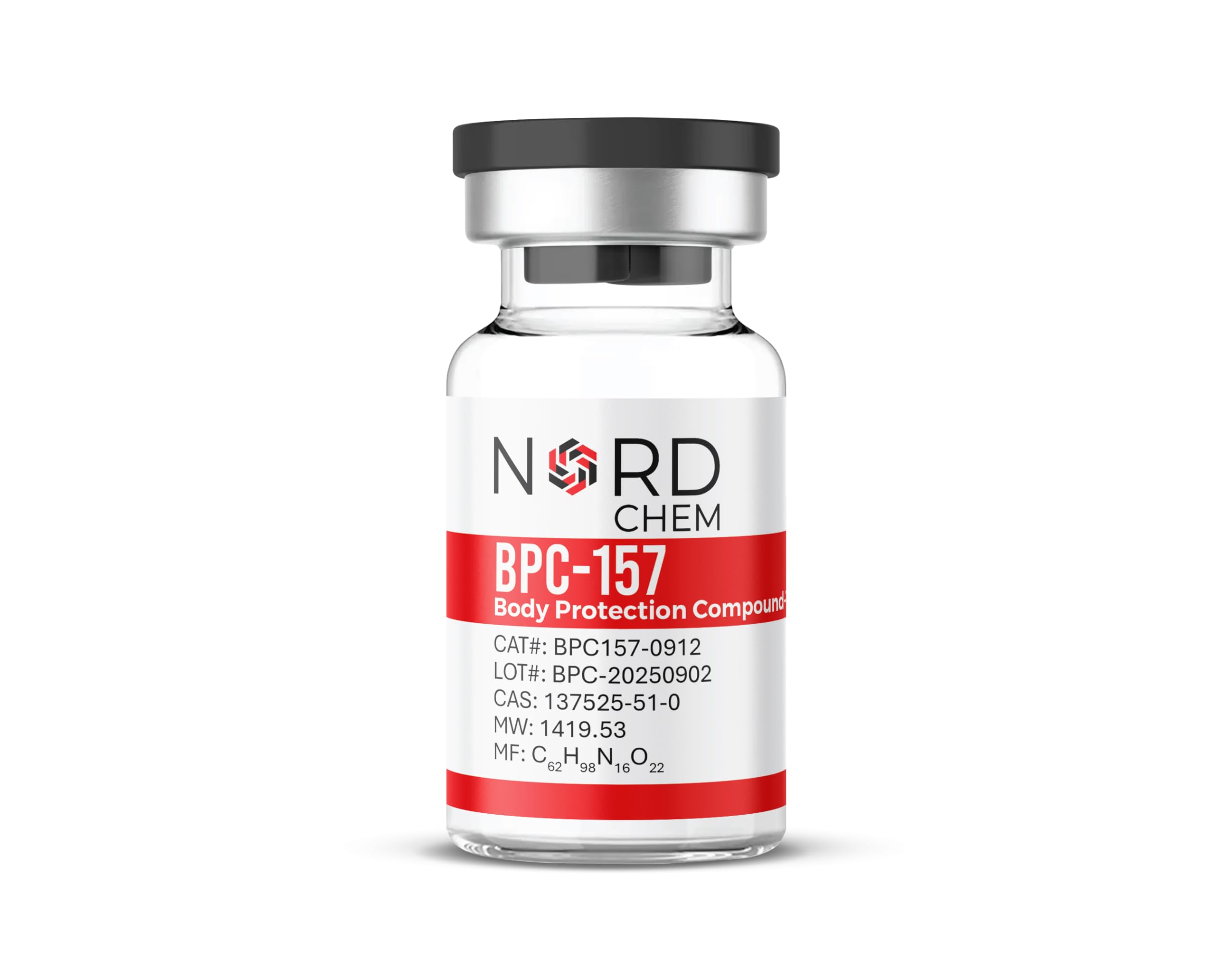 bpc 157 chemyo NordChem BPC-157, 5 mg (gevriesdroogd flesje/lyophilized vial), CAT# BPC157-0912  : Amazon.es: Industrial & Scientific