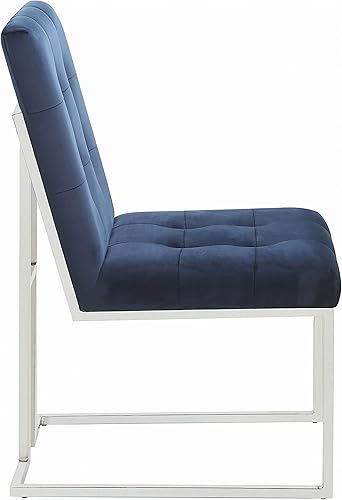 Miniatura 9 de Coaster Home Furnishings Cisco 192494 - Silla auxiliar de comedor tapizada de terciopelo cromado (juego de 2)