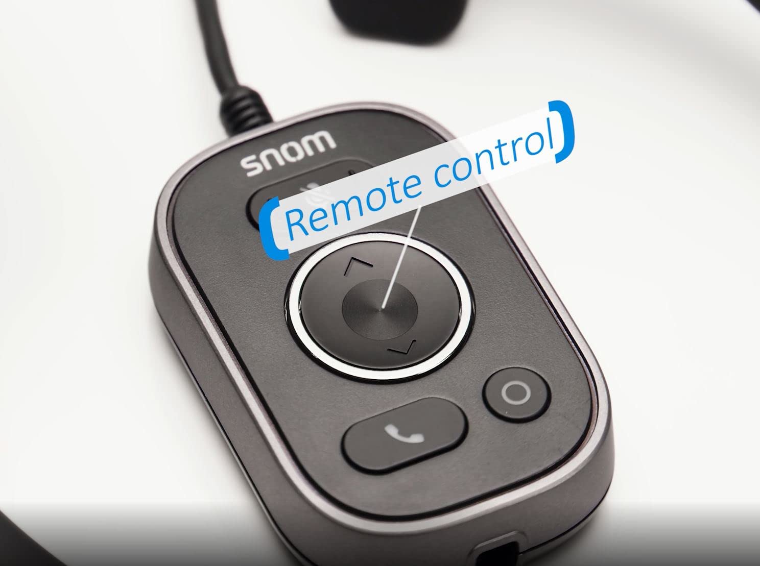 Snom A330D zestaw słuchawkowy nauszny, pasywna redukcja szumów, zestaw słuchawkowy VoIP, kabel USB / RJ9 / 3.5 jack ze sterowaniem rozmowy, miękka sztuczna skóra, czarny; 0004598