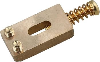 Sella per ponte chitarra in ottone oro 30 x 10 x 6 mm di ricambio per ponte chitarra elettrica