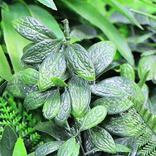 Uland Artificial Plant Wall Panels, 1Pc 40"X40" Greenery Grass Wall Backdrop Decoration, Faux Ivy Leaves Outdoor Privacy Fence Covering #TOP4