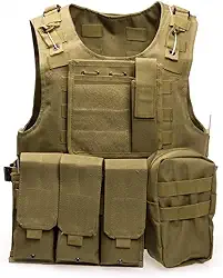 Colete Esportivo A56 com Fixação Modular para Airsoft, Paintball e Cosplay | Leve e Ajustável