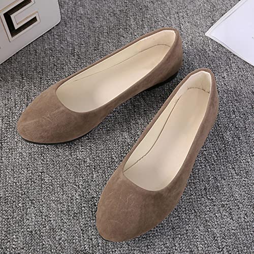 Flat Shoes for Women Slip On Comfortable Walking Ballerina Shoes Ladies Cute Ballet Flats Pumps Low Wedge Dolly Shoes3