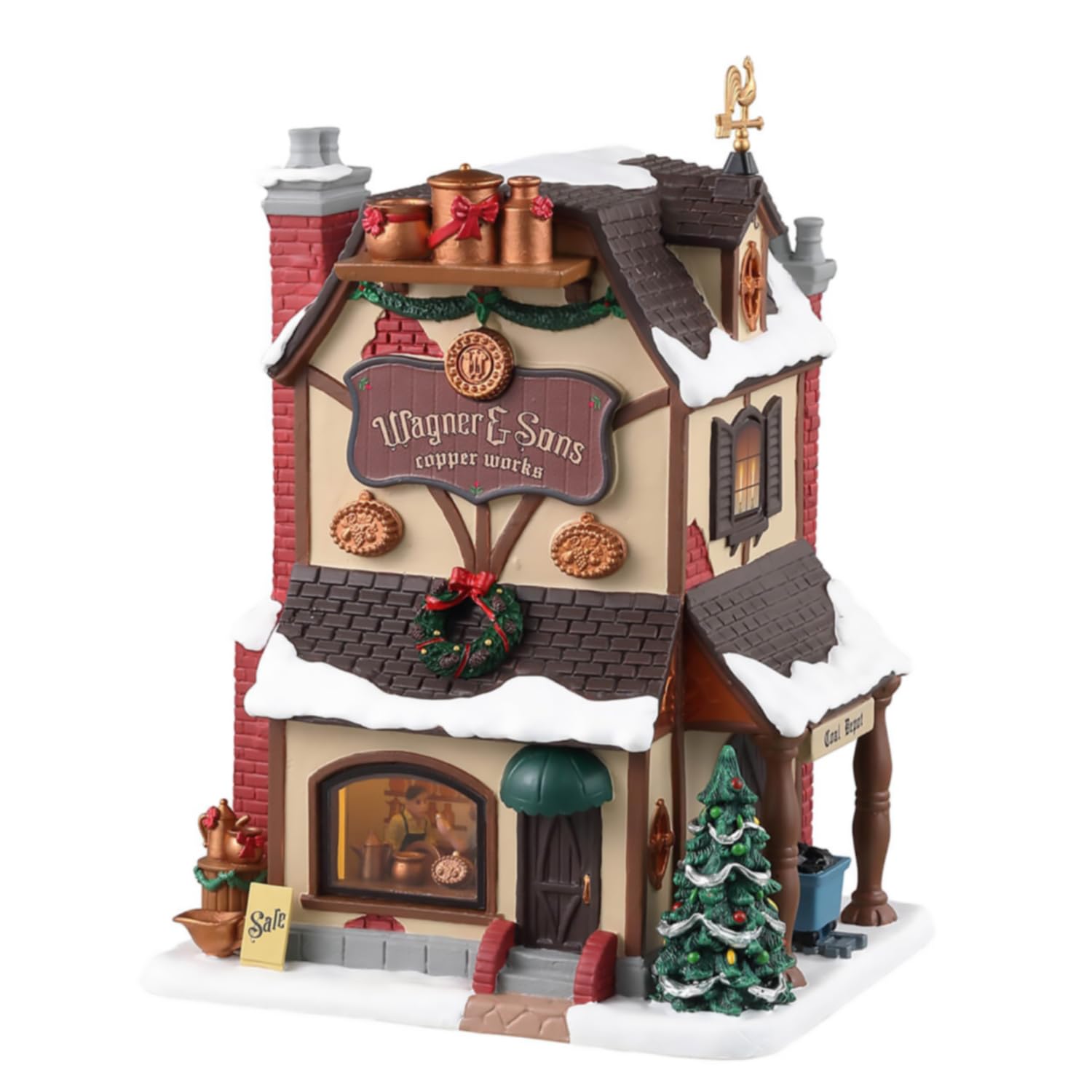 Lemax 35067 Caddington Village Lighted Building: Wagner & Sons Copper Works