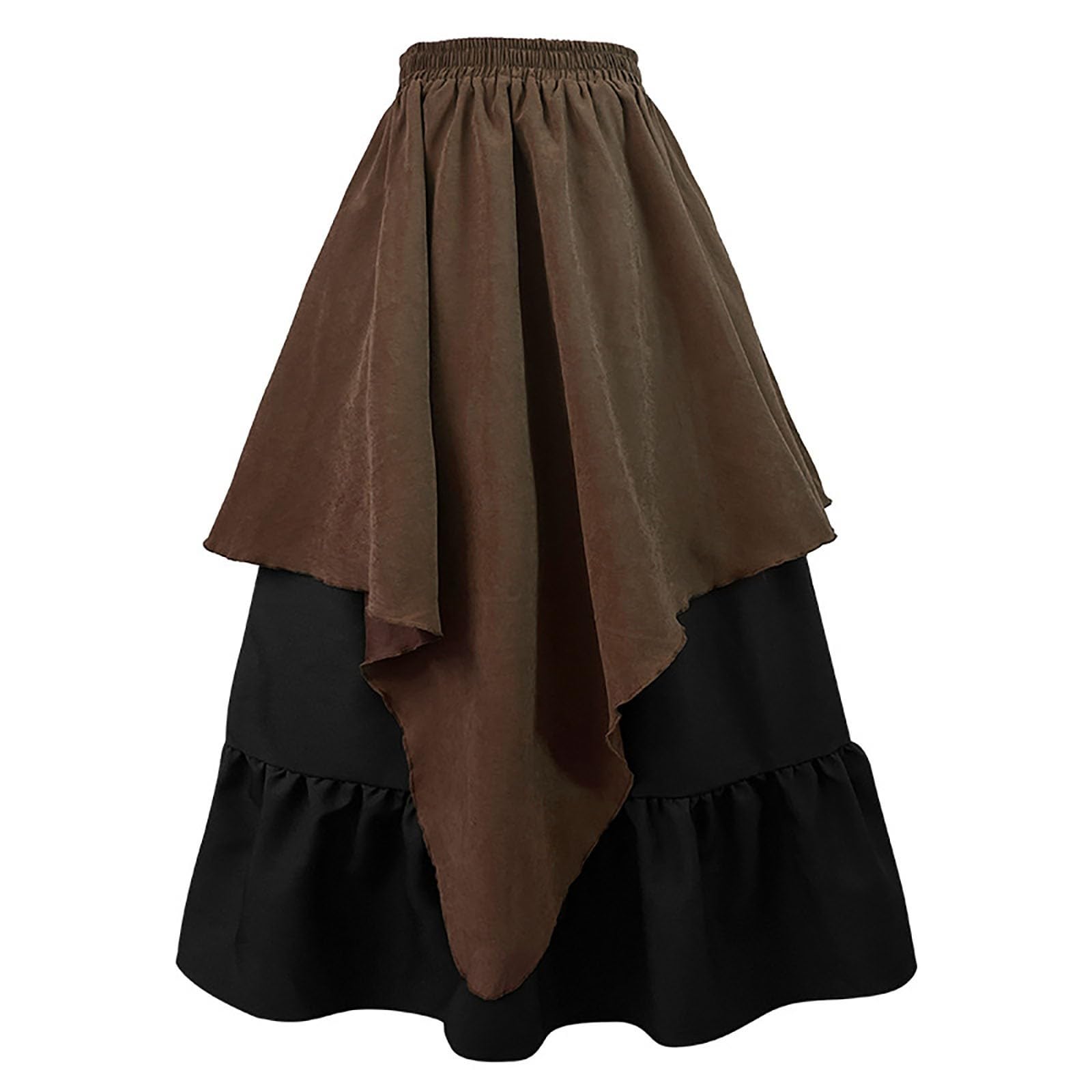 Piratenkostüm Damen,Piratenkostüm Damen,Piratin Kleid Set Mit Piraten Oberteil,Gürtel,Rock,Für Halloween Karneval Kostüm,# Schwarz2,L