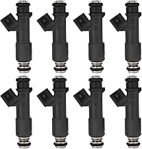 SCITOO 8Pcs 4 Holes Fuel Injectors fit for 2008-2012 for Chevy for Colorado, for 2008-2012 for GMC for Canyon, for 2008-2010 for Hummer for H3, for 2008 for Isuzu for Ascender FJ1063 12616382