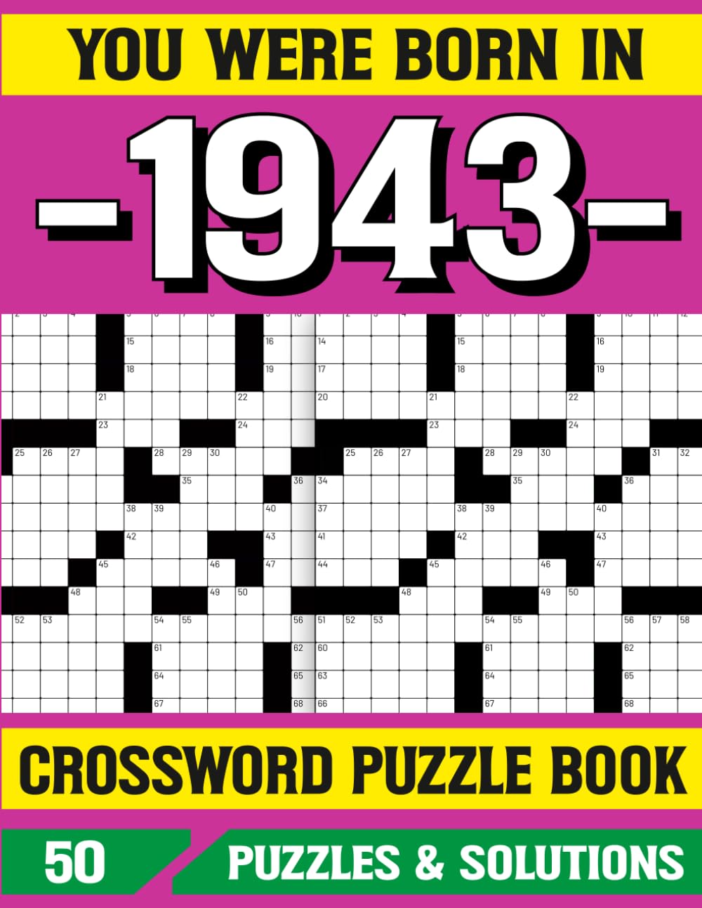 You Were Born In 1943 Crossword Puzzle Book: Crossword Puzzle Book for 1943 Born with Memory and Brain Training