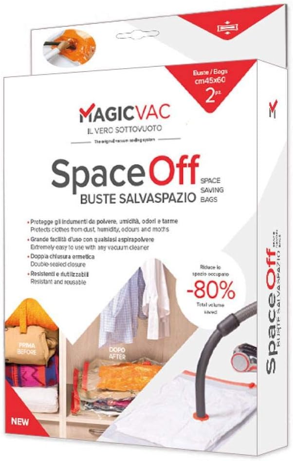 Magic Vac acb0004 2 Space Saving Envelopes 80 x 100 cm